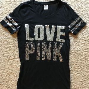 Victoria's Secret PINK black t-shirt